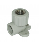 На фото Hi-Therm PP-R wall elbow with female metal thread